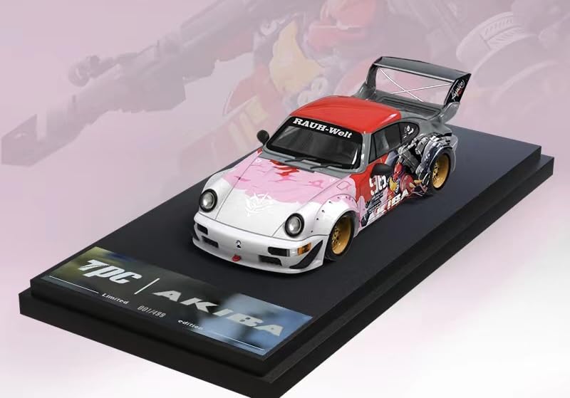 TPC 1/64 RWB 964 ガンダム アキバ PORSCHE RWB 964 AKIBA ANIME LIVERY 1/64 DIECAST CAR MODEL BY FLAME